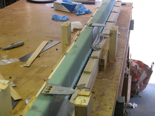 Lift Tabs Floxed & Bolted To Canard Shear Web