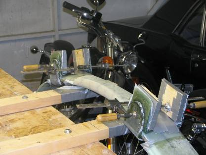 Another 45 Ply Layup Clamped & Curing